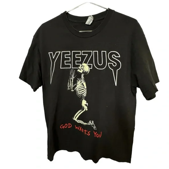 Alstyle Shirts Yeezy Yeezus God Wants You Graphic Concert Tour
